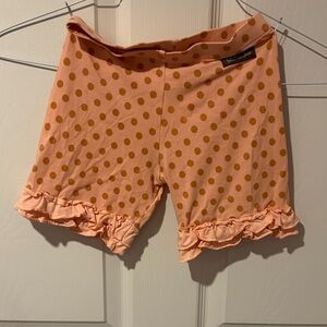 Matilda Jane Peach and Orange Polka Dot Bike Shorts